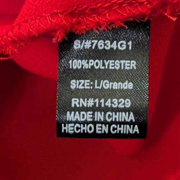Poetry Womens Size L Short Sleeve Embellished Red Blouse - Picture 4 of 6